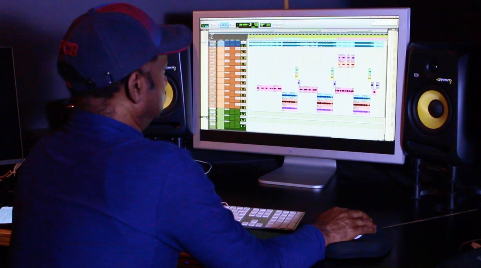 KB Recording Group producer editing a session